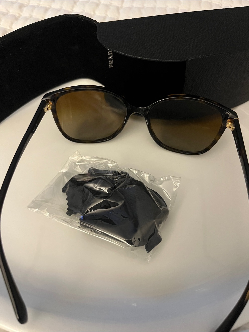Prada Tortoiseshell Frame Sunglasses with Brown Lenses - Picture 4 of 4